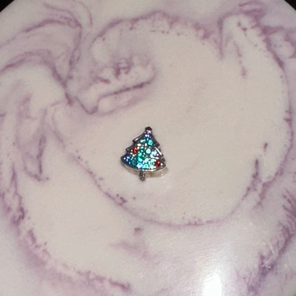 Christmas Tree Glitter Charm Pandora